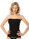 Strapless Βαμβακερό ΜΑΥΡΗ Γυναικείο Φανελάκι