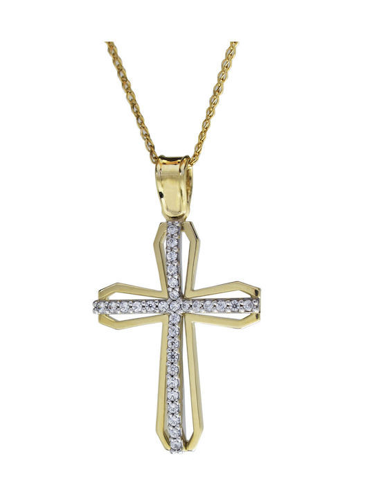 Katsigiannis Women's Gold Cross 14K