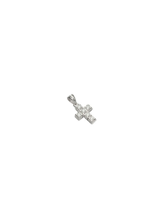 Dimiourgiko Vildiridis White Gold Cross 18K