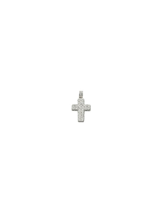 Dimiourgiko Vildiridis Weißgold Kreuz 18K