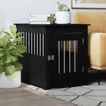 vidaXL Dog House Wooden Outdoor Black 55x75x65cm