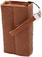 Krusell Leather Sock & Pouch Καφέ