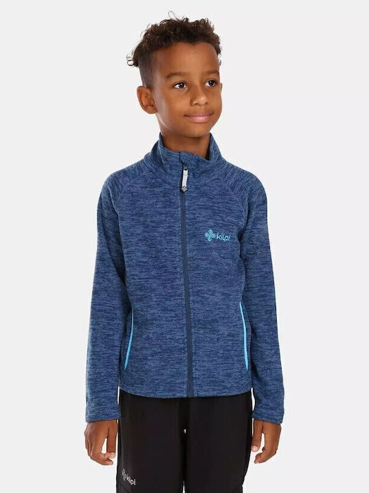 Kilpi Athletic Kids Cardigan Fleece Blue