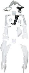 Motorrad Kunststoff-Set für Honda Astrea Supra 100 Weiß 16Stück