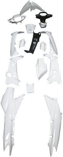 Set de Piese din Plastic pentru Motocicletă pentru Honda Astrea Supra 100 Alb 16buc