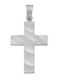 Al'Oro White Gold Cross 14K