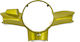 Motorcycle Headlight Cover Yellow 1pcs