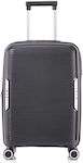RCM Cabin Travel Suitcase Black with 4 Wheels Height 55cm.