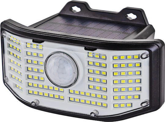 Powertech Στεγανός Ηλιακός Προβολέας LED 2W Ψυχρό Λευκό 6500K με Αισθητήρα Κίνησης IP65