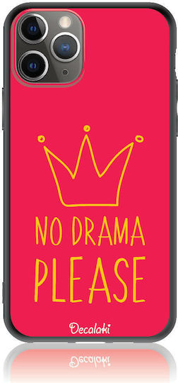 No Drama Please Back Cover Tempered Glass / Σιλικόνης Κόκκινο (iPhone 11 ProRealme 11 Pro / 11 Pro+)