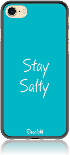 Se 2020 Se 2022 Stay Salty Back Cover Tempered Glass / Silicone Turquoise (iPhone SE 2022/2020)