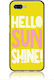 Hello Sunshine Back Cover Tempered Glass / Σιλικόνης Κίτρινο (Honor 10)