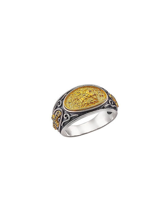 Paraxenies Women's Ring from Silver Gold Plated