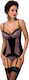 Casmir Lingerie Sexy Κορσές Μαύρος