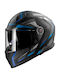 LS2 FF811 Vector II Alizer Full Face Helmet with Pinlock and Sun Visor DOT / ECE 22.06 1500gr Matt Black/Blue