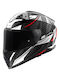 LS2 FF811 Vector II Carbon Savage Gloss White/Red/Grey Κράνος Μηχανής Full Face ECE 22.06 1300gr με Pinlock και Sunvisor