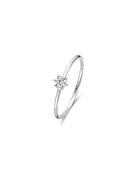 Isabel Bernard Women's White Gold Ring 14K