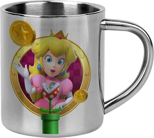 Koupakoupa Princess Peach Toadstool Mug Metallic Orange 300ml