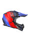 Faseed 617 Black/Red/Blue Matt Motorcycle Helmet Motocross