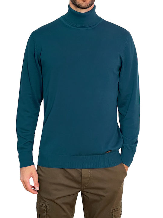 Roy Garage Men's Long Sleeve Sweater Petrol Blue