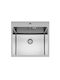 Geman Ένθετος Νεροχύτης Inox Μ54xΠ50cm Ασημί