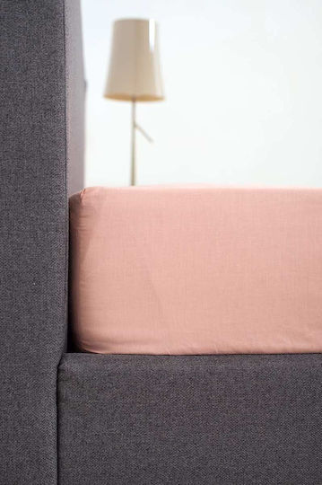 Viokarpet Bed Sheet Home View Rubber Hugger Powder Double 180x200cm +35cm