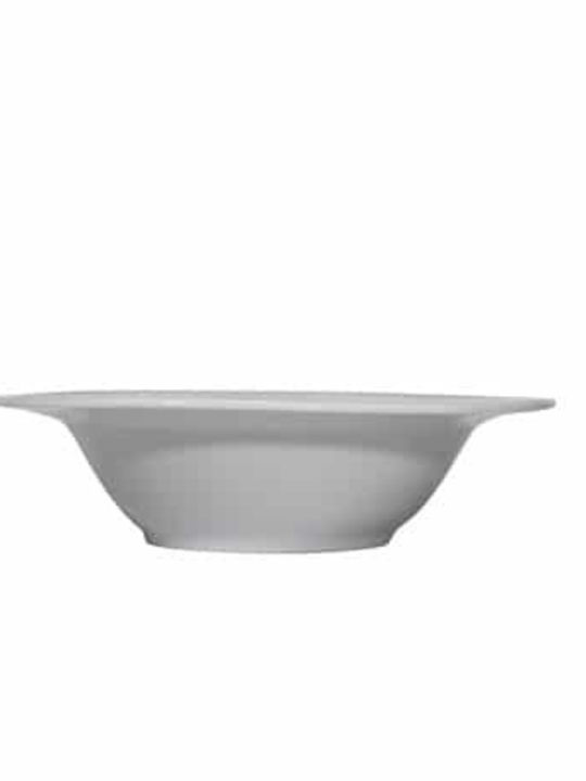 e-exoplismos Ποδι Octagon 23cm Σετ Σαλατιέρα από Πορσελάνη Λευκή 23x23cm 24τμχ