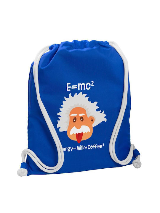 Koupakoupa E=mc2 Energy = Milk*coffe Gym Backpack Blue