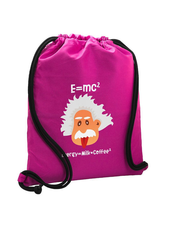 Koupakoupa E=mc2 Energy = Milk*coffe Gym Backpack Pink
