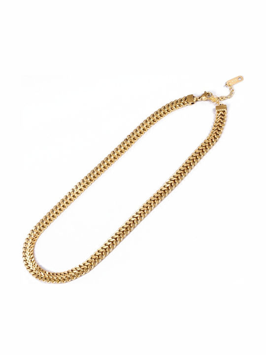 Callajewels Kette Nacken Vergoldet Aus Stahl