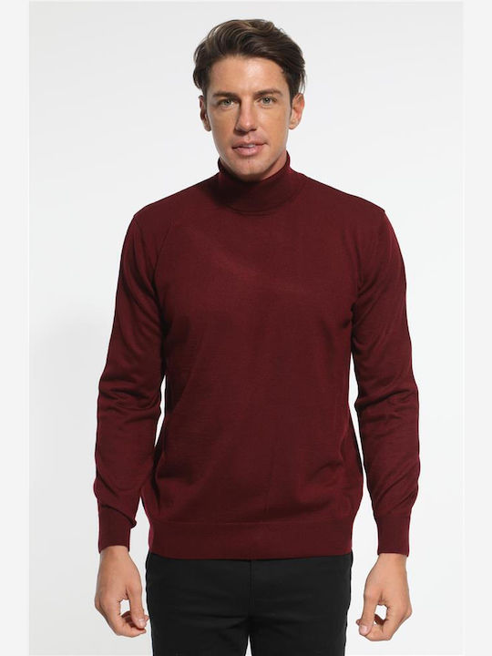 Men's Sweater Turtleneck BORDO