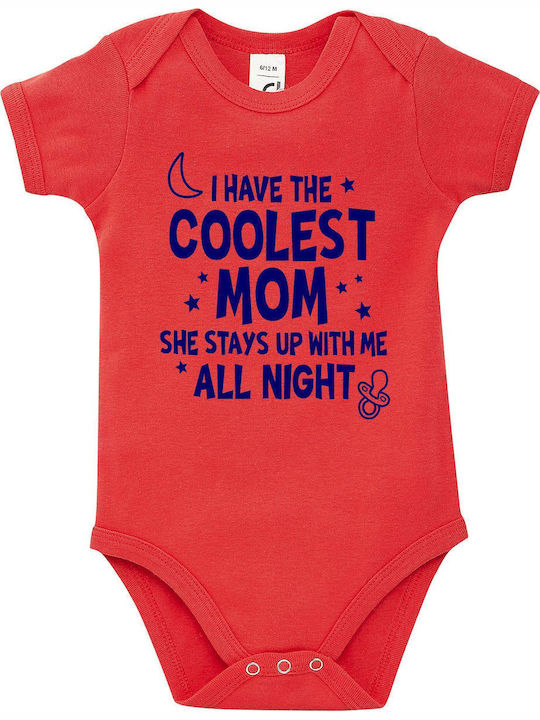 kirikoko Cool Moms Stay Up All Night Short-Sleeved Coral