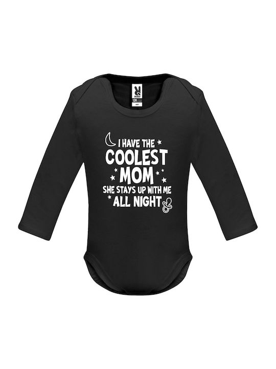 kirikoko Cool Moms Stay Up All Night Κορμάκι Black