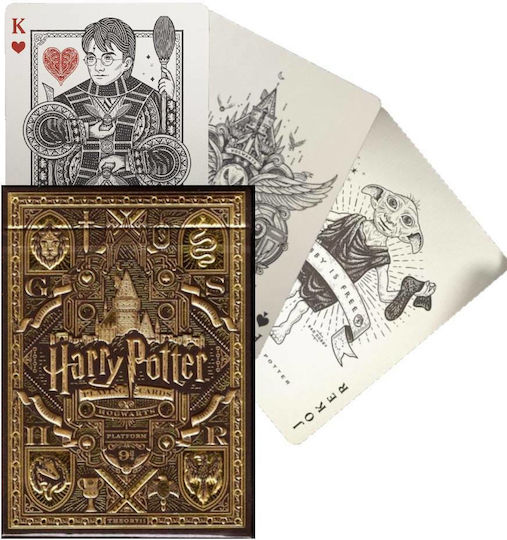 Theory11 Deck Συλλεκτική Τράπουλα Harry Potter Πλαστική για Poker Κίτρινη