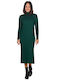 Vera Midi Dress Knitted Colour cypress green