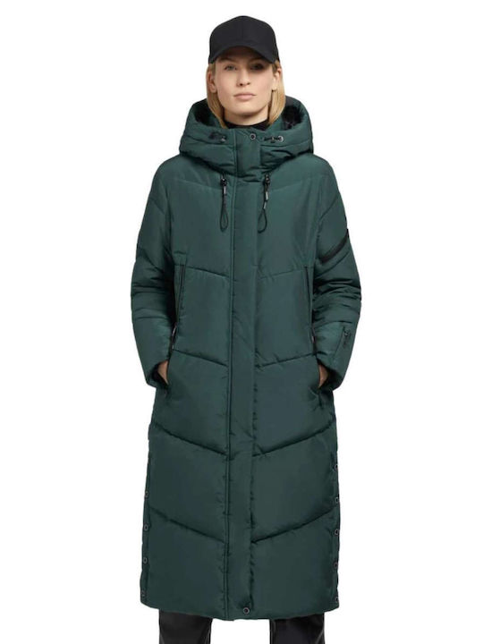 Khujo Kurz Damen Puffer Jacke für Winter GREEN