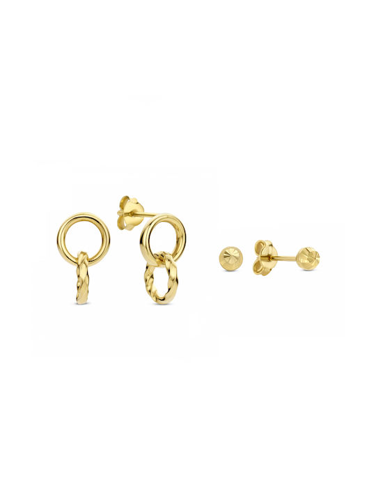 Isabel Bernard Set Earrings from Gold 14K