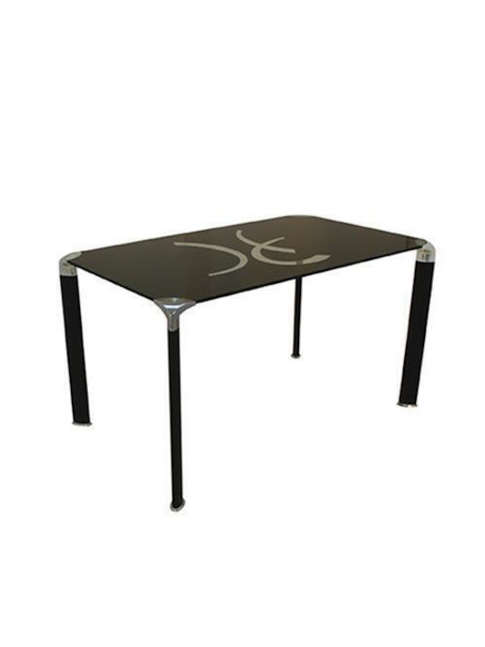 Yl-811 Tisch mit Glasoberfläche Chromium 110x70x75cm