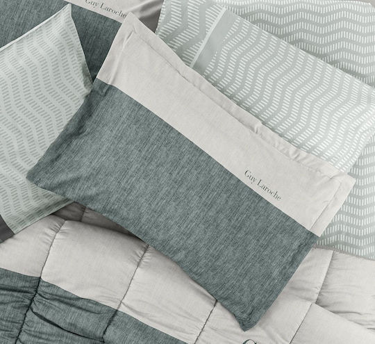 Guy Laroche Motto Kissenbezug-Set Oxford Cement 50x70cm.