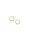 Earrings Hoops made of Gold 14K