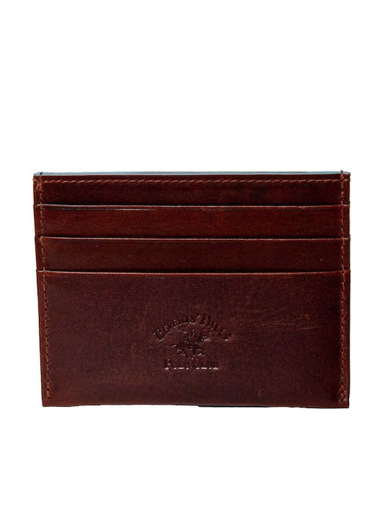 Leather Men's Wallet Cards Brown