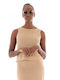 Ralph Lauren Women's Summer Blouse Linen Sleeveless Beige