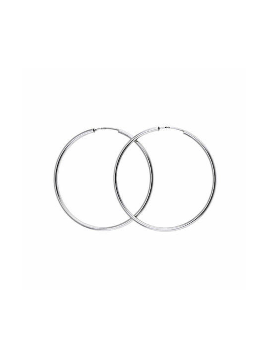 Earrings Hoops made of Platinum