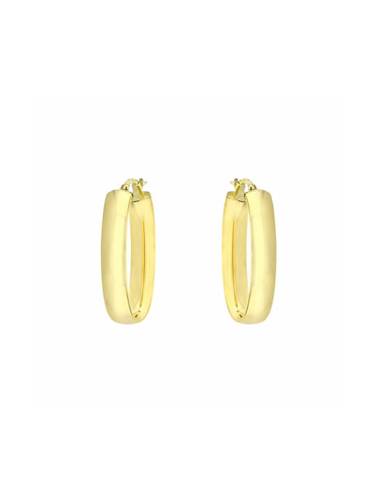 Earrings Hoops made of Gold 14K