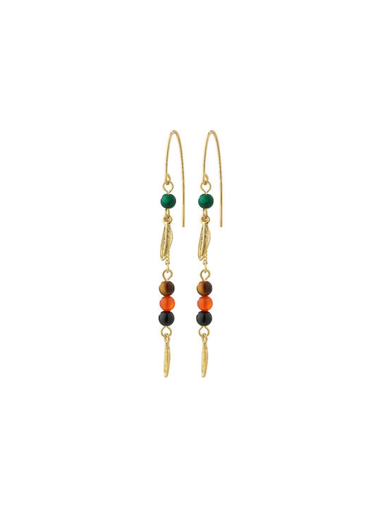 Pilgrim Earrings Gold Plated with Stones