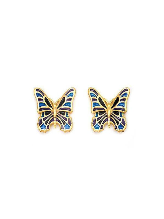 Chrysalis Earrings Gold Plated