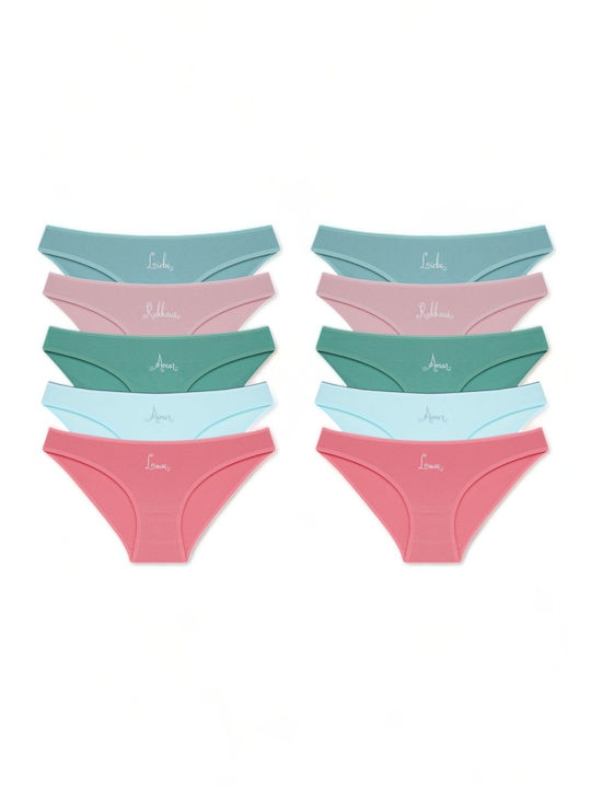 Donella Baumwolle Damen Slip MultiPack