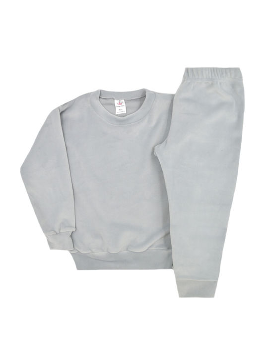 Extan Bebe Kids Sweatpants Set Gray 2pcs