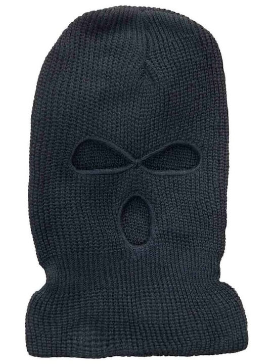 Full Face Unisex Beanie Knitted in Black color