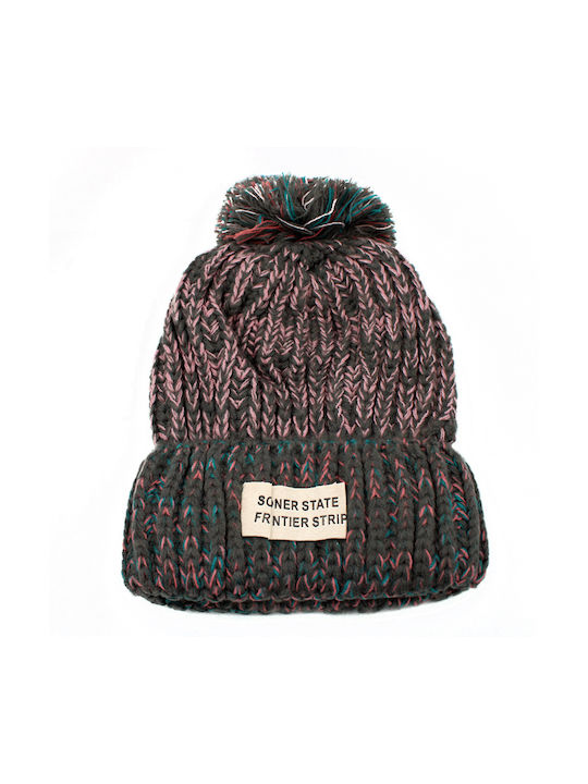 Kids Beanie Knitted Multicolour